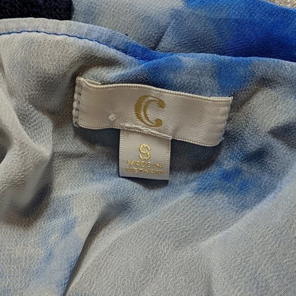 Charming Charlie Navy Sweater with Underlay, S - Picture 7 of 8